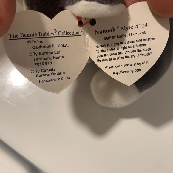 **RARE COLLECTABLE** “Nanook” Beanie Baby - Picture 3 of 6